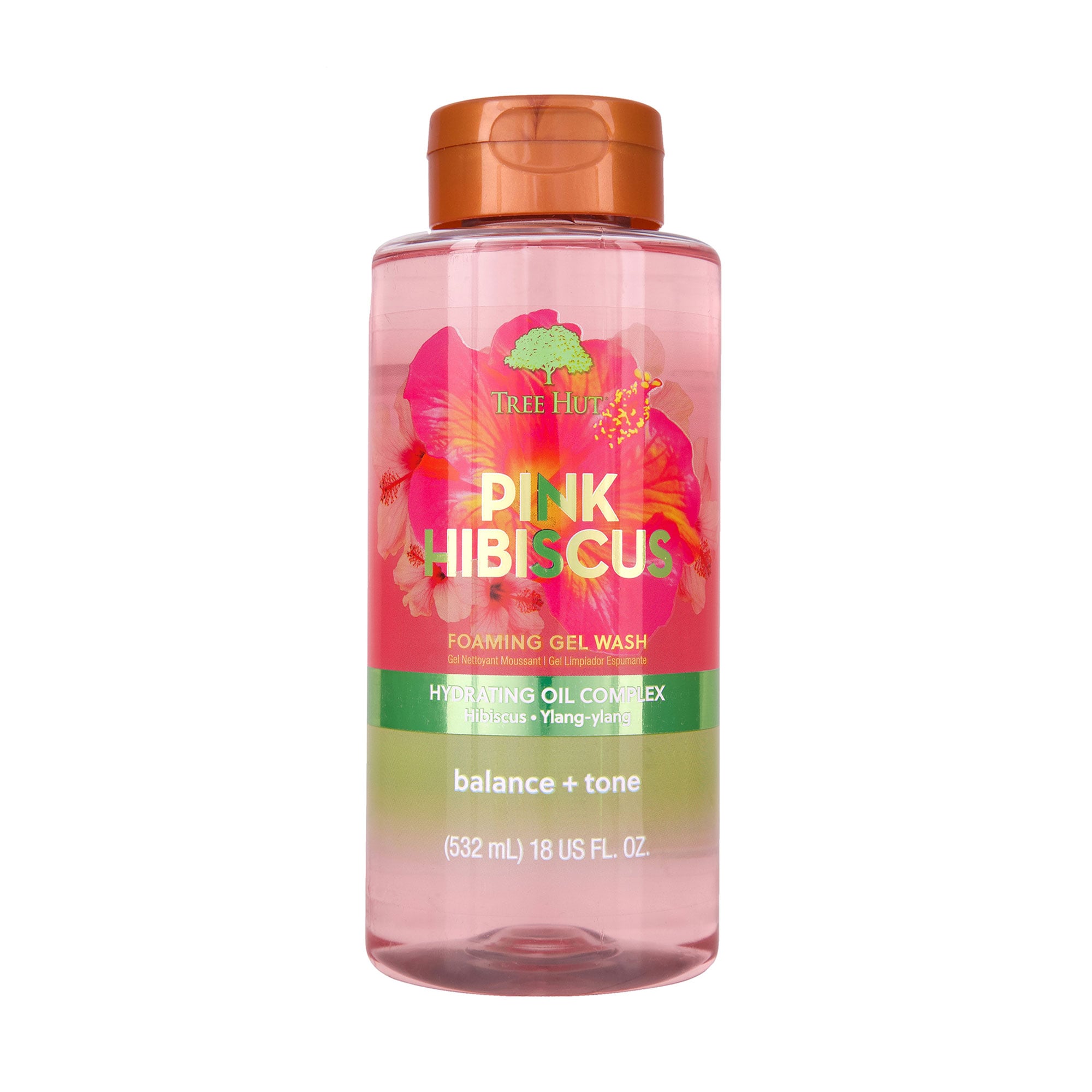 Гель для душу Tree Hut Pink Hibiscus Foaming Gel Wash, 532 мл